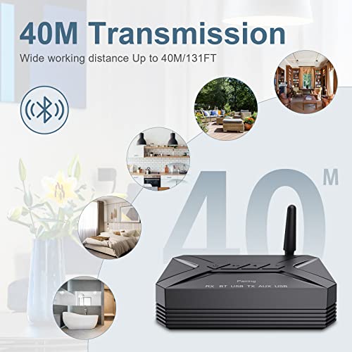 Ankilo Bluetooth Audio Adapter, 3 In 1 Bluetooth Wireless Bluetooth Receiver, Bluetooth 5.0 Receiver Transmitter For Smart Phones, Tablets And Home Music Streaming Stereo System #TOP2