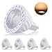 Produktbild GU5.3 LED Lampe Warmweiß 4 Stück 7W MR16 LED Leuchtmitte 500lm GU5.3 COB LED Warmweiss Licht 2800K AC/DC 12V 38° Abstrahwinkel LED Birnen