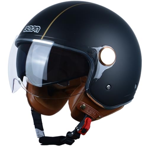Open Face 3/4 Retro Vespa Helmet