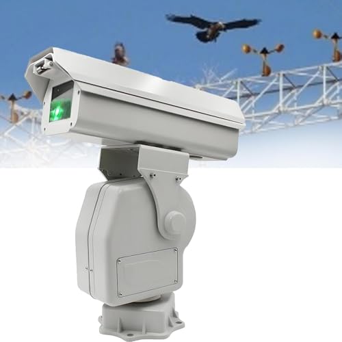DPLXFPP Ahuyentador Pájaros Láser Profesional Industrial: Rotación 360° con Modo De Crucero Automático, Dispositivo Repelente Pájaros A Prueba De Lluvia Intensa Cobertura 300㎡ Lineicon