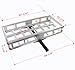 MaxxHaul Aluminum Cargo Carrier with Hitch Tightener Trailer Hitch Mount for RV Truck SUV Van Car with 2