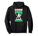 Coole Jungs Spielen Squash Racquetball Squashspieler Sport Pullover Hoodie