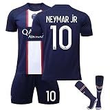Trikot Kinder PSG Paris Jersey Fussball Anzug Fußballtrikot Paris Kids Jungen Trikot Football Soccer Set Nr.7 Mbappé Nr.11 Di María Nr.10 Neymar Nr.30 Messi Nr.4 Sergio Ramos Tshirt Shorts Socks