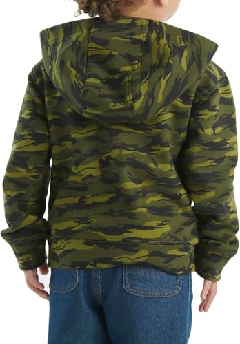 Carhartt Little Kid's CA6580 Long-Sleeve Half-Zip Camo Sweatshirt - Little Toddler Boys - 2 Toddler - Green Camo2