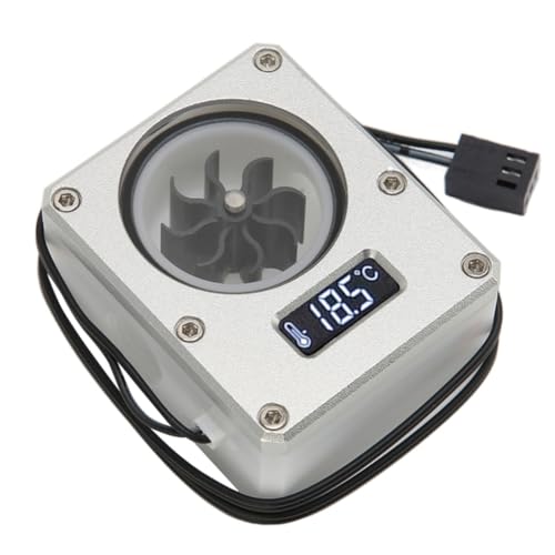 Débitmètre refroidissement PC argent en POM durable et filetage G1/4