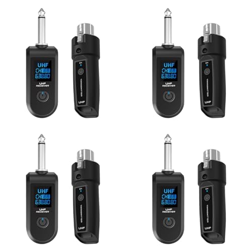 Mélangeurs audio avec récepteur XLR sans fil UHF pour microphone