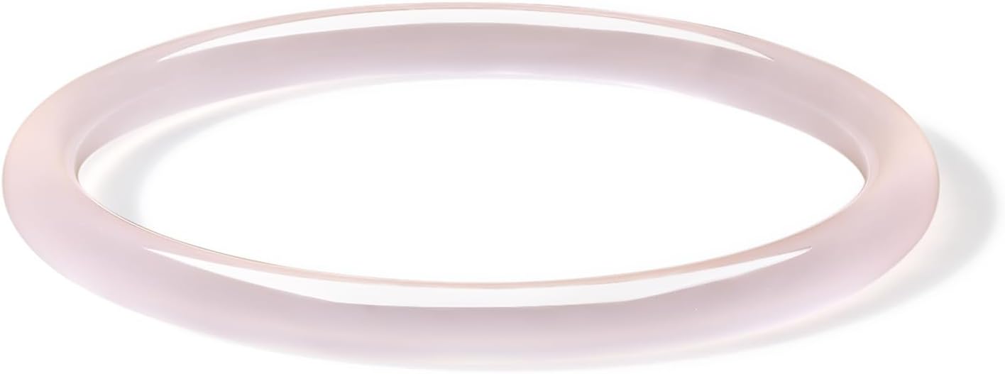 ZHOU LIU FU Bangle Bracelets for Women Blue Green White Chalcedony Round Bracelets Natural Gemstone Lucky Accessory Gift with Certificate Her Mom