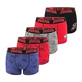 FREEGUN Jungen Spiderman Boxershorts Kindergr e 100 Baumwolle 5 St ck, Packung mit T708-1, 6-8 Jahre EU