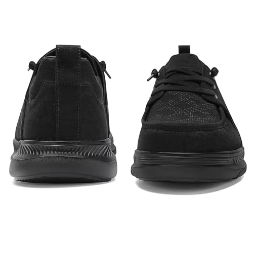 Image of 1TAZERO Men's Extra Wide Slip-On Shoes Loafers Orthopedic Diabetic Shoes for Swollen Feet Comfortable Walking with Arch Support for Plantar Fasciitis