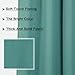 MYSKY HOME Bedroom Curtains 84 Inches Long Blackout Curtains for Living Room Teal Curtains for Kids Room Grommet Privacy Protect Room Darkening 1 Curtain Panel, 52 x 84 Inch, Teal