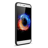 Para Huawei Honor V9 Cepillado caso de la cubierta de fibra de carbono textura de golpes TPU protector (Negro)