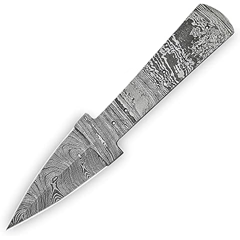ColdLand Handmade Damascus Steel Blank Blade for Knife Making - 8" Hand Forged Knife Blanks Full Tang Steel Blade - Knife Blanks for DIY Knives Making Blades - Perfect Knife Making Supplies SB38 Cover