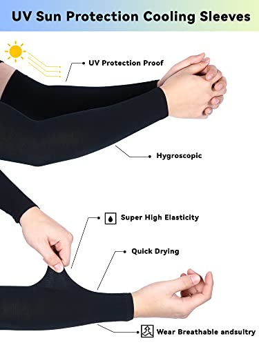 Image of Boao 10 Pcs UV Arm Sleeves Tattoo Cover
