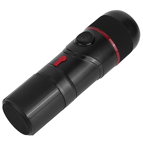 Tragbare Heim-Auto-Kaffeemaschine mit Doppeltem Verwendungszweck, Selbsterwärmende Kaffeemaschine, Elektrische Kapselmaschine, Outdoor-Reisen, USB-Zigarettenanzünder, Schwarz,