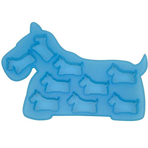 Bandeja de Hielo de Silicona Eddingtons - Forma Perro Scottie Pack de 2 miniatura 1