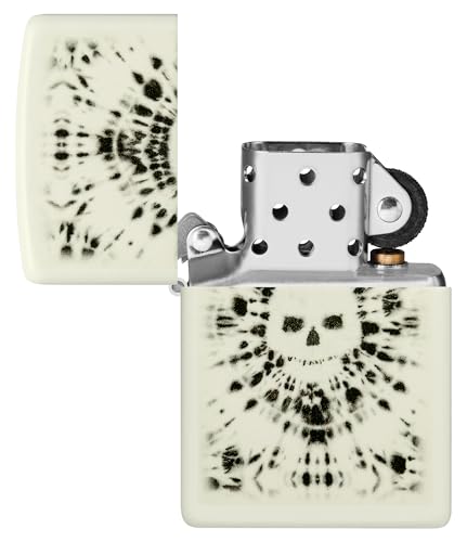 Image of Zippo Glowing Skull Design Glow in the Dark Pocket Lighter
