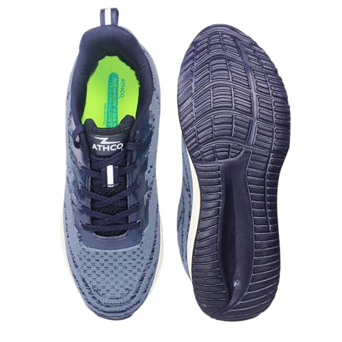 Image of ATHCO Mens Ontario Memory Foam Comfort Shoes|Running|Walking|Training|Gym|Jogging|Sneaker|Athletic|Laceup|Flexible|Lightweight|Dailyuse|Sports|Casual|ExtraSoft|Fitness