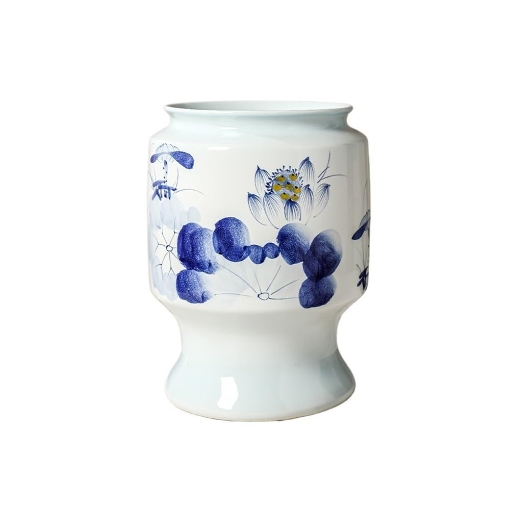 Z4T8M2K6G5 Indoor Plant Pots High Temperature Ceramic Flowerpot Jingdezhen Footed Blue a0nd White Porcelain Hand-painted Plant Pot Garden Planters