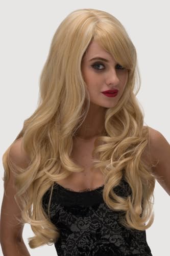 Perruque longue blonde dorée Cassidy ondulée #24BH613