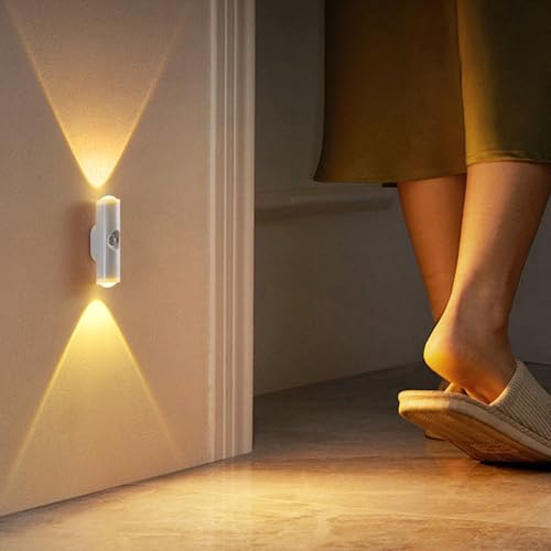 Sensor Light Indoor, Wireless Night Lamp, Magnetic Cordless Design, Bright Smart Illumination, Energy-Efficient, for Bedroom Closet Kitchen Hallway Home Use, 3.94x1.18 Inches – Image 4