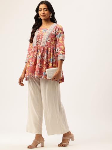 Image of Princess Cut Top for Women - 3 /4 Sleeves with Front Drawstrings (S-XXL)