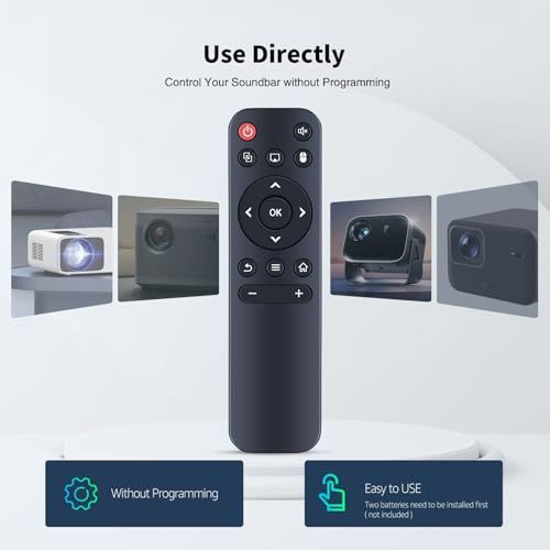 TRUCKON Neue Ersatzfernbedienung für Global Verison Smart HY300 HY320 HY300Pro Projektoren, für Gaimoo GM200,LQWEL‎/Xgody HY300 Pro,für HY300-HIFI,AGIMA X1,‎HY300pro+,PR06,für Nonete/Aenxwa/Magcubic