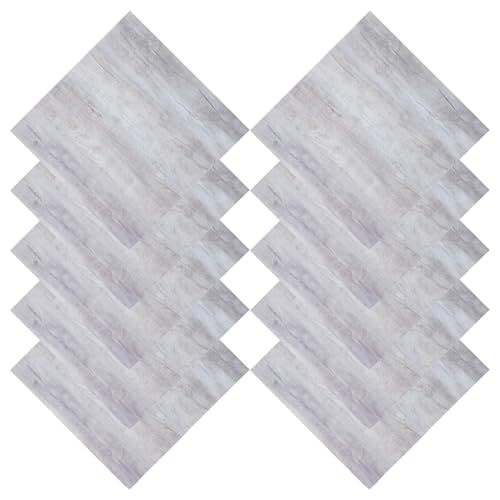 HAMPPLIES Pegatinas de Pared Autoadhesivas de Pvc Veta de Madera Natural, Azulejos Cuadrados 30x30 Cm, 10 Piezas, Resistentes al Agua y Fáciles de Limpiar para Cocina y Baño