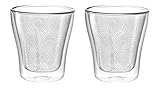 Leonardo Duo Dekor Becher, 2-er Set, 250 ml, hitzebeständig, handgefertigtes Glas mit Dekor, 029762