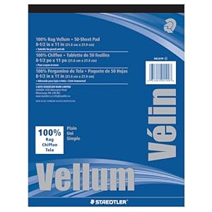 Staedtler Mars Pergamentpapier Block 946811P, 50 Blatt