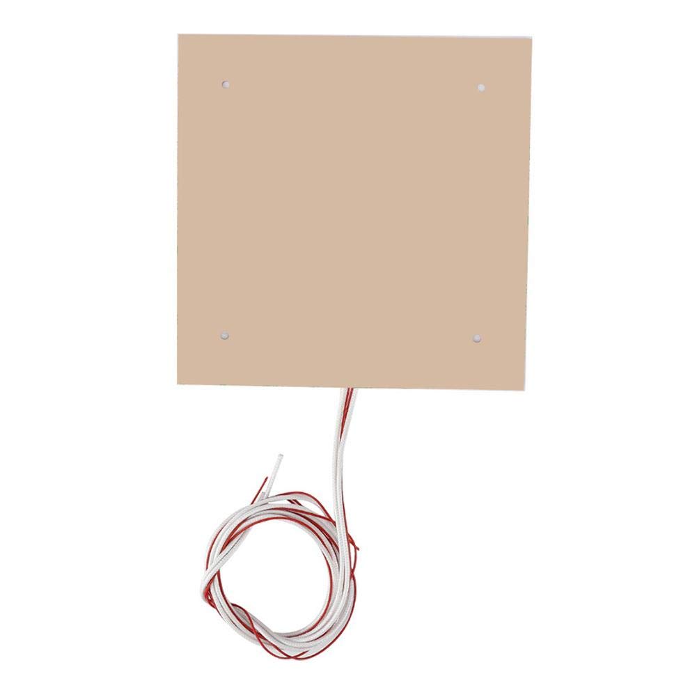 Tosuny Cama térmica de silicona de 200 W y 24 V, 235 x 235 mm, resistente a altas temperaturas, almohadilla de calefacción para impresora 3D Ender3/para CRX/para impresora 3D Ender3 Pro