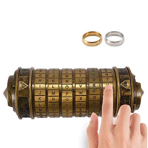 Retro Birthday Valentine Gift Box Cylinder Lockbox Da Vinci Code Alphabet Locks