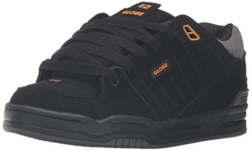 Image of Globe Mens Fusion Skate Shoes, Black /Caramello /Charcoal, 14 M US