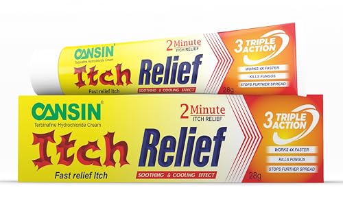 CANSIN Fast Itch Relief Cream (28g) Antifungal Ointment for Soothing Cooling Comfort Skin rash ointment for Daily Use Ringworm & athletes foot balm Faster Relief for Skin Irritation