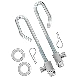 Deck Lift Hanger Rod Kit GX24864 GX21718 for John Dee re Lawn Mower - Deck Lift Link Kit Compatible with JD E130 L100 LA120 L120 Lawn Mower Tractor with Bolt Trunnion Washer Nut - 2 Set