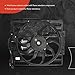 A-Premium A/C Condenser Fan Assembly Compatible with Select BMW Models - E38 Series 740i 740iL 750iL 1999-2001, E52 Series Z8 2000-2003 - Replace# 64506908024, 64546919053