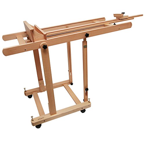 image for Mont Marte Tilting Studio Wooden Floor Easel. Height Adjustable Extra 