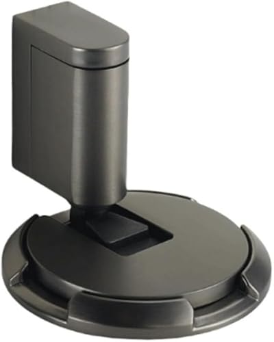 Nozuma明るいゴールド 機械式浴室ドアストッパー|防風床吸引 パンチフリードア吸引 引き戸対応 静か防音・衝突防止 屋内ポーチ用ドア固定ロック