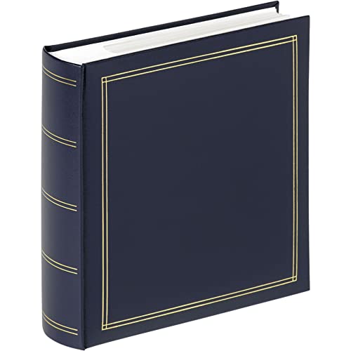 Walther Design Album Photo Bleu 200 Photos 10 x 15 cm mémo Insert Livre Simili Cuir avec gaufrage, Monza ME-138-L