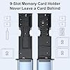 Lecteur de Carte Haute, 9-en-1 SD 4.0/TF/SIM Lecteur & Support USB 3.1 Type-C Adaptateur Boîtier en Aluminium avec 3X SD + 4X TF + 2X SIM pour Appareils Photo, Smartphones, Drones et Caméras d’Action