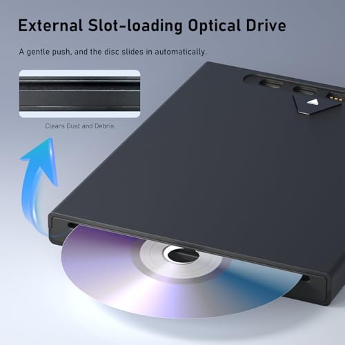 Zewnętrzny napęd Blu Ray do laptopa, obsługa 7 w 1 dysk 100G do odczytu/zapisu dysków Bluray, przenośny zewnętrzny napęd Bluray/DVD do komputera z USB 3.0 typu C, nagrywarka Blu Ray 3D z torbą dla