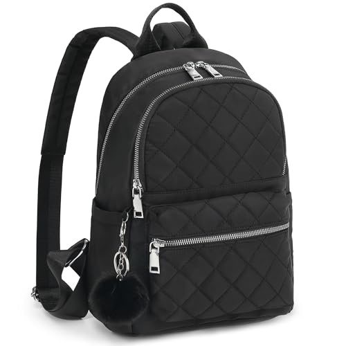 TANTOMI Pom-Pom Quilted Mini Backpack