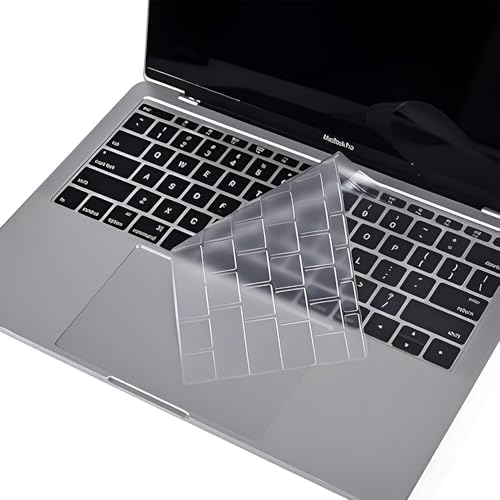 O Ozone Macbook Keyboard Skin for MacBook Pro 12 Inch for MacBook Retina 12 inch Keyboard Cover 2017 2016 2015 Compatible with A1534 A1708 UK English Layout Clear
