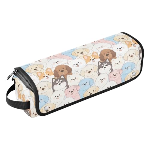 Bolsa de viaje para herramientas de cabello para mujeres con estera resistente al calor, soporte para planchas y rizadores, organizador portátil para planchas de pelo y rizadores miniatura 1