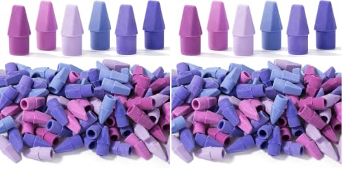 Image of Mr. Pen- Pencil Top Erasers, 240 Pack, 6 Different Purple Shade Colors