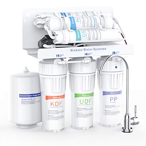Rinkmo Alkaline Reverse Osmosis Water Filtration System, 6 Stage RO Remineralization Purifier
