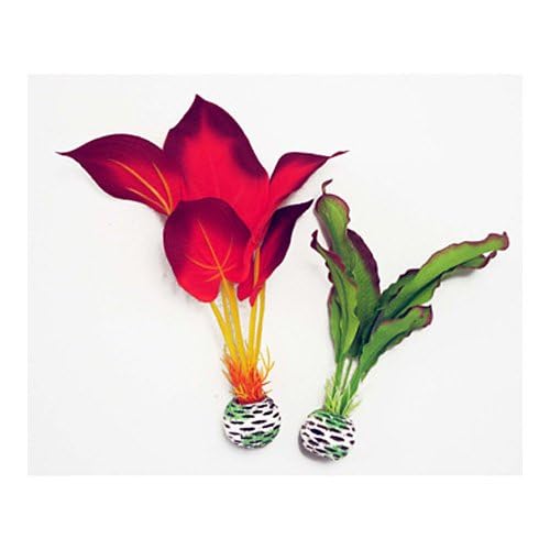 Image of biOrb Silk Plant Set Large Green & red