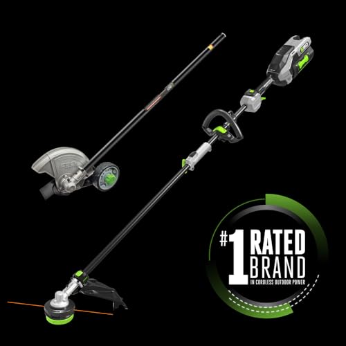 Image of EGO MHC1603 Multi-Head Combo Kit 16-Inch 56-Volt Carbon Fiber String Trimmer with POWERLOAD & 8-Inch Carbon Fiber Edger Attachment & 56-Volt Power Head, 4.0Ah Battery and 320W Charger Included