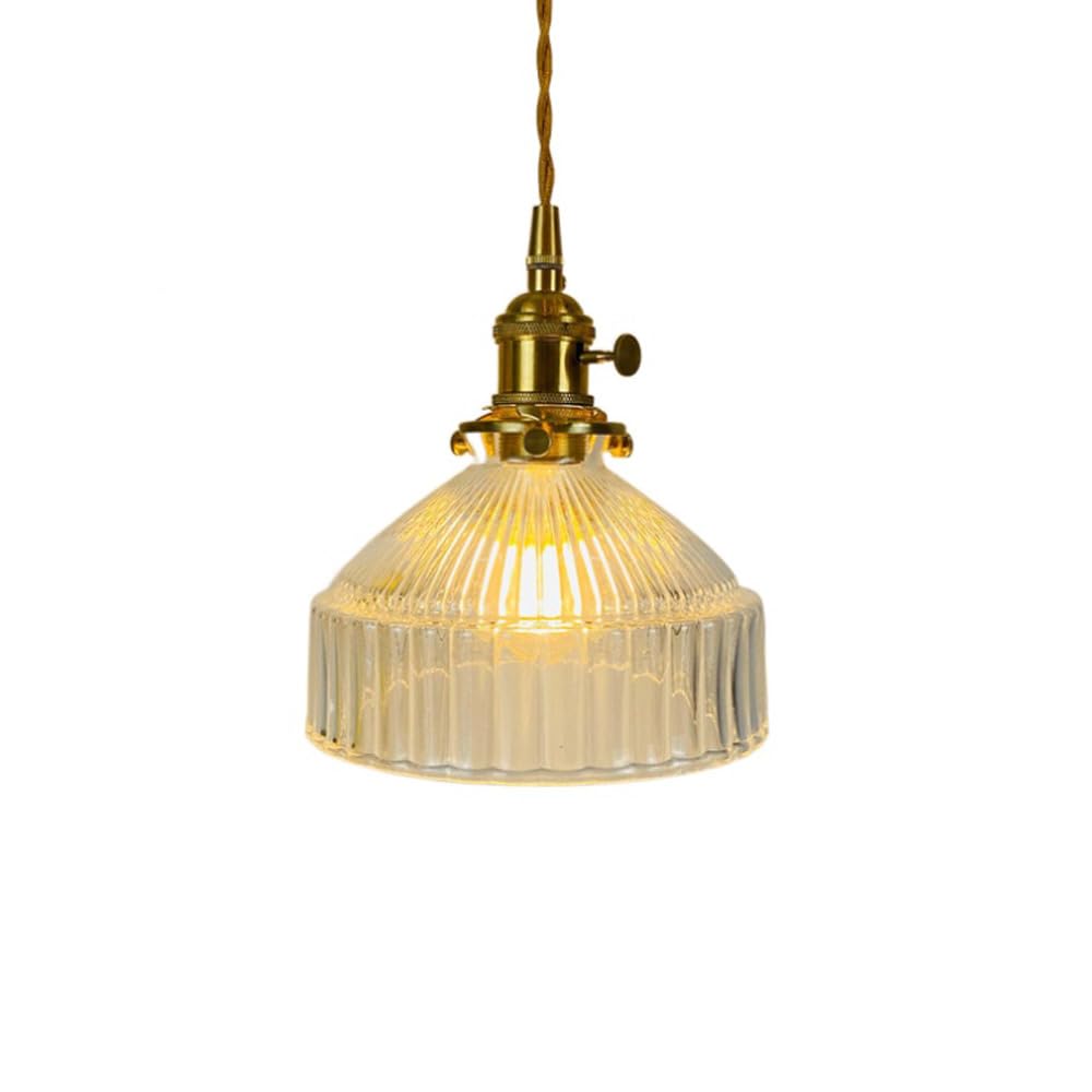 HAIDU Portalámparas De Metal Pantalla De Lámpara De Araña De Vidrio, Lámpara Colgante De Estilo Moderno Simple, Lámpara Colgante De Una Sola Cabeza con Tornillo E27, Lámparas De Techo para Estudio De