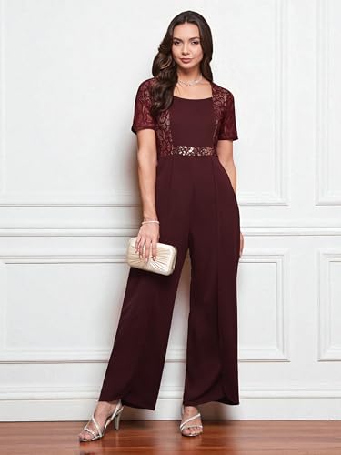 Image of Miss Chase Women's Self Design Cut-Out Georgette Jumpsuit