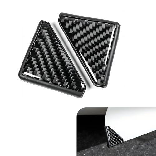 Jokormo 2-Pack Car Door Protection - Anti-Collision Decorative Sticker, Carbon Fiber Edge Protector, Suitable for Most Cars with Right Angle Corners (Black)